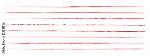 Strikethrough lines collection. Set of hand drawn freehand emphasis elements, underline, marker or ball pen line, crossed scribble stripe. Vector illustration. EPS 10 photo