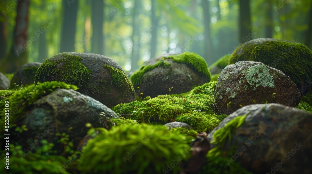 Top of the line CG, surreal photography.Mossy stones in a rain-washed forest glade. beautiful, romantic, and beautiful lighting. Blue sky, ultra-high definition, front view, Nikon photography, Sony Top of the line CG, surreal photography.Mossy stones in a rain-washed forest glade. beautiful, romantic, and beautiful lighting. Blue sky, ultra-high definition, front view, Nikon photography, Sony