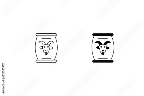 fodder icon with white background vector stock illustration