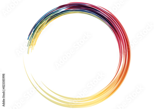 カラフルなデジタル円形イメージ背景