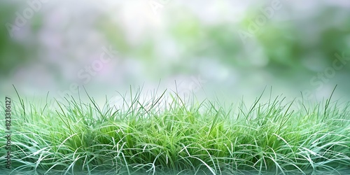 Realistic fake grass background perfect for design and decor purposes. Concept Green Grass Background, Synthetic Turf, Outdoor Landscape, Nature Inspired Design, Faux Grass Decor photo