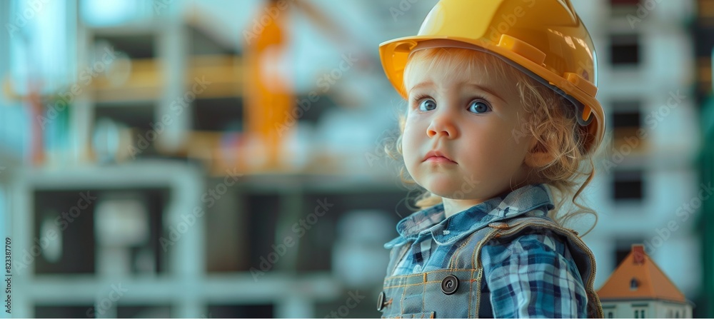 Concept: Transmission to the new generation,Smiling engineer at work on site
