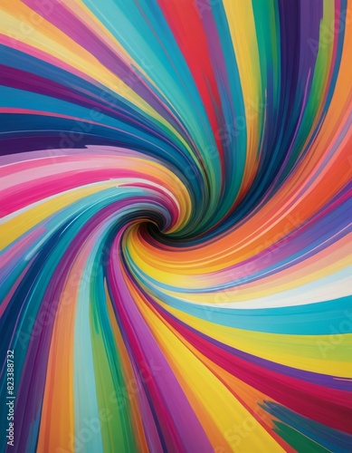 A vibrant  swirling abstract image showcasing a spectrum of bright colors in a dynamic spiral pattern  ideal for artistic backgrounds.