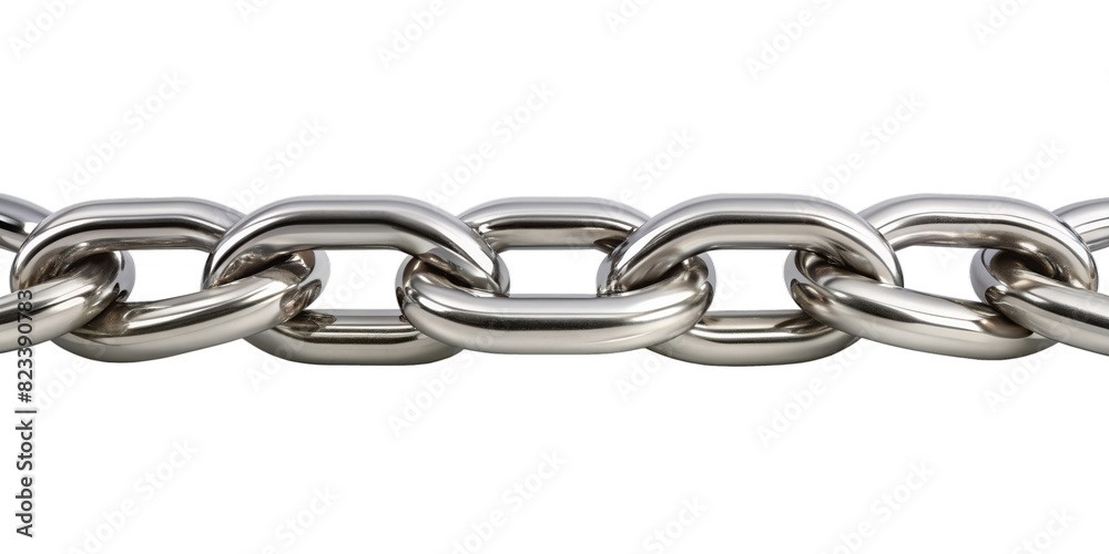 Silver Chain on transparent Background Silver Chain on transparent Background
