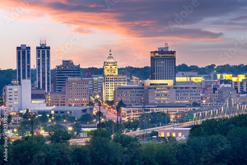 Peoria, Illinois, USA Downtown Skyline