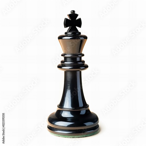 Illustration of king chess piece , isolated on white background , high quality, high resolution