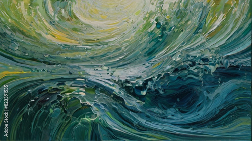 Vibrant Spectrum Abstract Water Flow