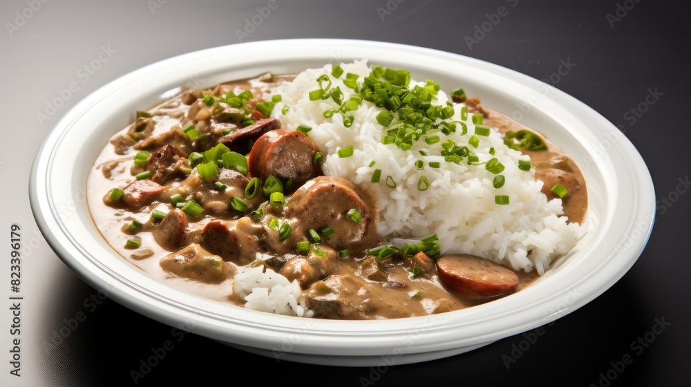 Appetizing gumbo with creamy texture and bold flavors Appetizing gumbo with creamy texture and bold flavors