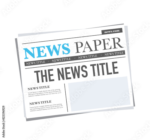 Daily newspaper journal, business promotional news icon