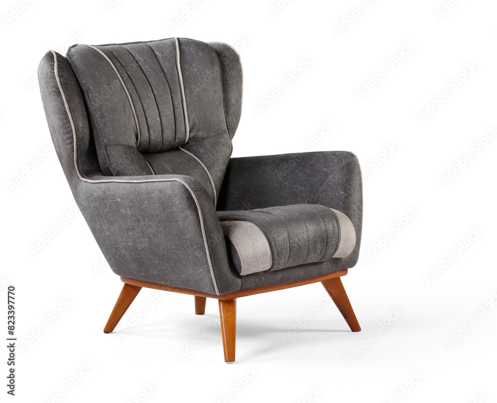 armchair isolated on white background . armchair isolated on white background .