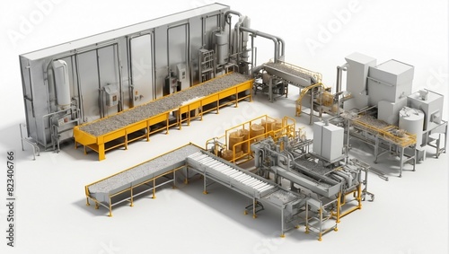 The image is of a food processing machine that packages items into boxes.