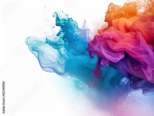 HD abstract background of Colorful fluid smoke effect desktop wallpaper, fluid abstract background, Colorful abstract wallpaper.