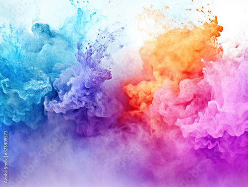HD abstract background of Colorful fluid smoke effect desktop wallpaper, fluid abstract background, Colorful abstract wallpaper.