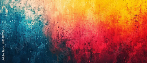 old vintage retro Colorful gradient Grunge background banner copy space area