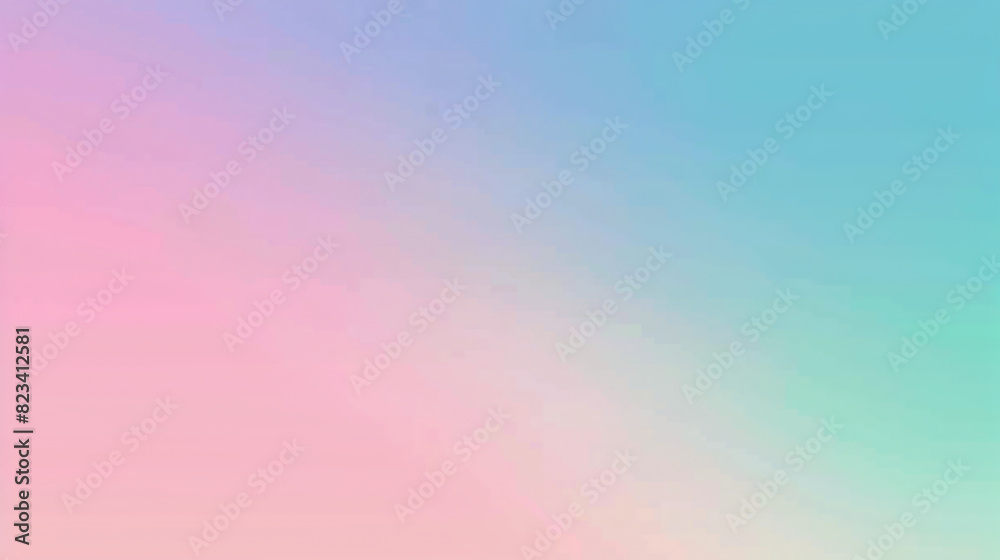 Soft pastel gradient background. Abstract blurred background featuring a soft, dreamy blend of pink, blue, and teal hues. Ideal for digital art, presentations, and graphic designs.