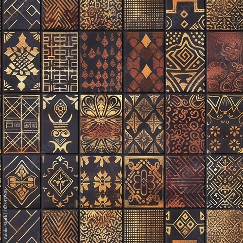 Assorted Collection of Traditional African Patterns and Textiles