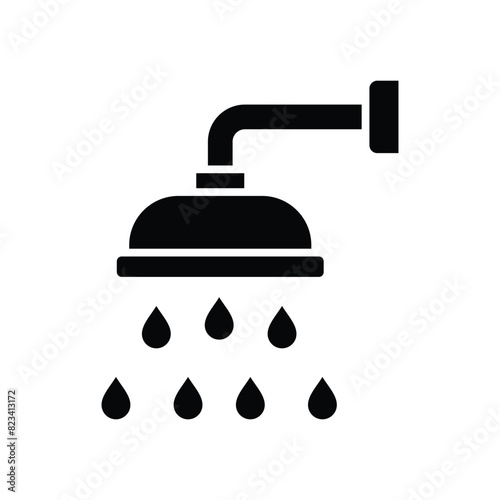 shower icon vector design template simple and clean