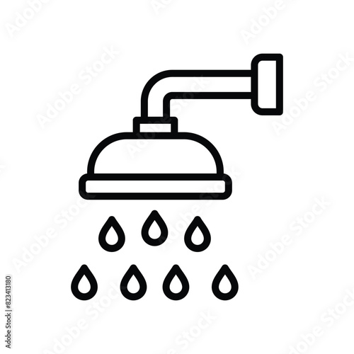 shower icon vector design template simple and clean