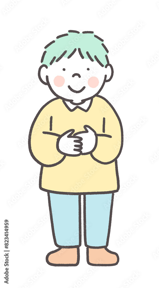 シャイな男の子 シャイな男の子