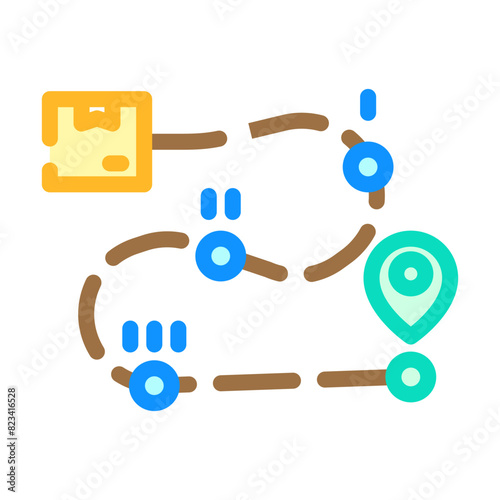 order fulfillment business process color icon vector. order fulfillment business process sign. isolated symbol illustration