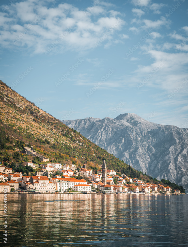 Scenic view of the Church of Saint Nicholas in Perasta, Montenegro Scenic view of the Church of Saint Nicholas in Perasta, Montenegro