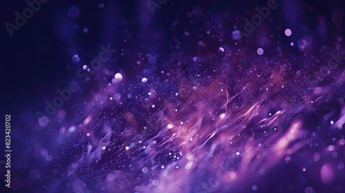 shot purple light particles