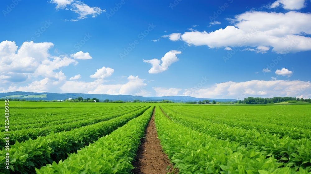 field cultivated crop farm field cultivated crop farm