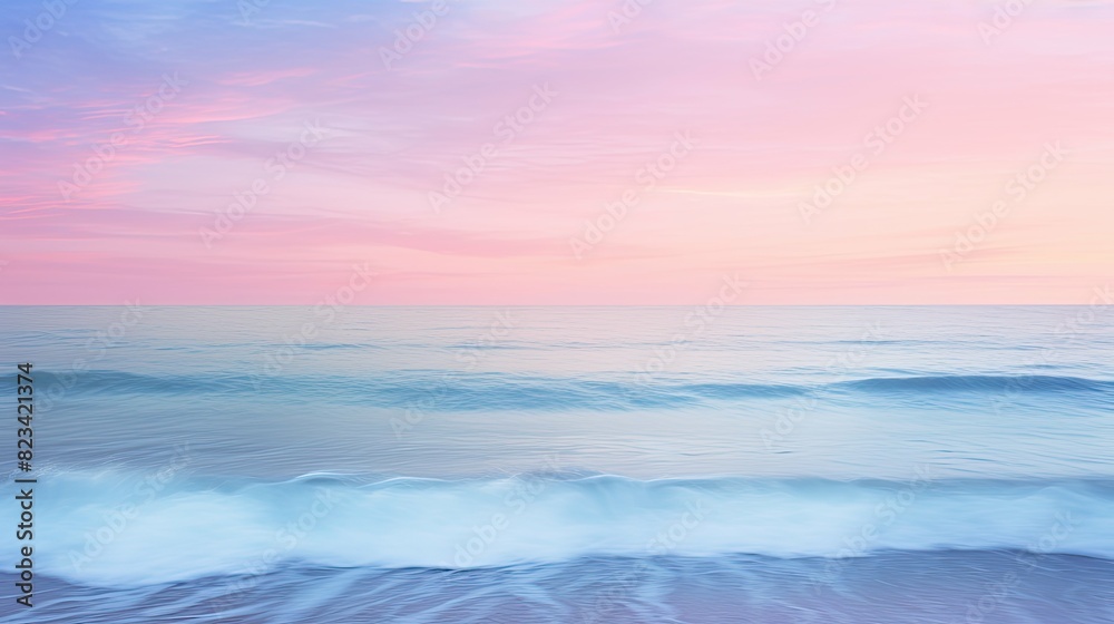 Fototapeta premium sunbeach pink blue gradient