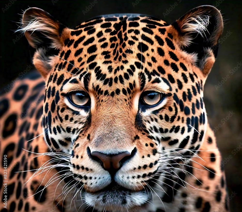 Obraz premium close up portrait of a leopard