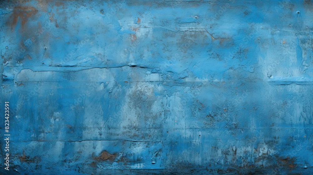 Obraz premium raw blue metal background