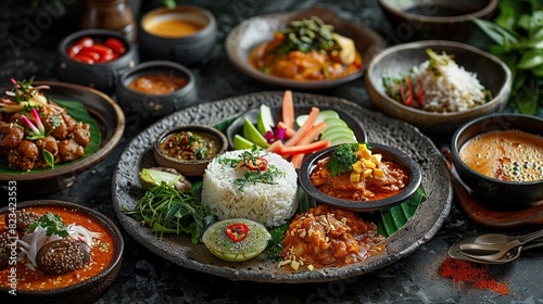 Artistic Presentations: Exploring Diversity in Indonesian Cuisine Plates