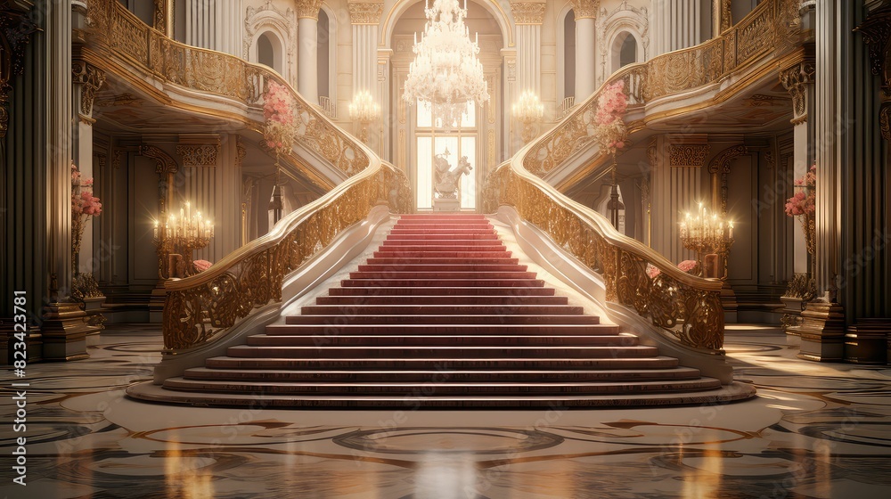 Obraz premium hall blurred luxury interior design
