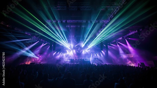 haze concert stage lights
