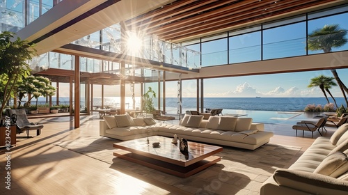 luxurious house with sun © vectorwin