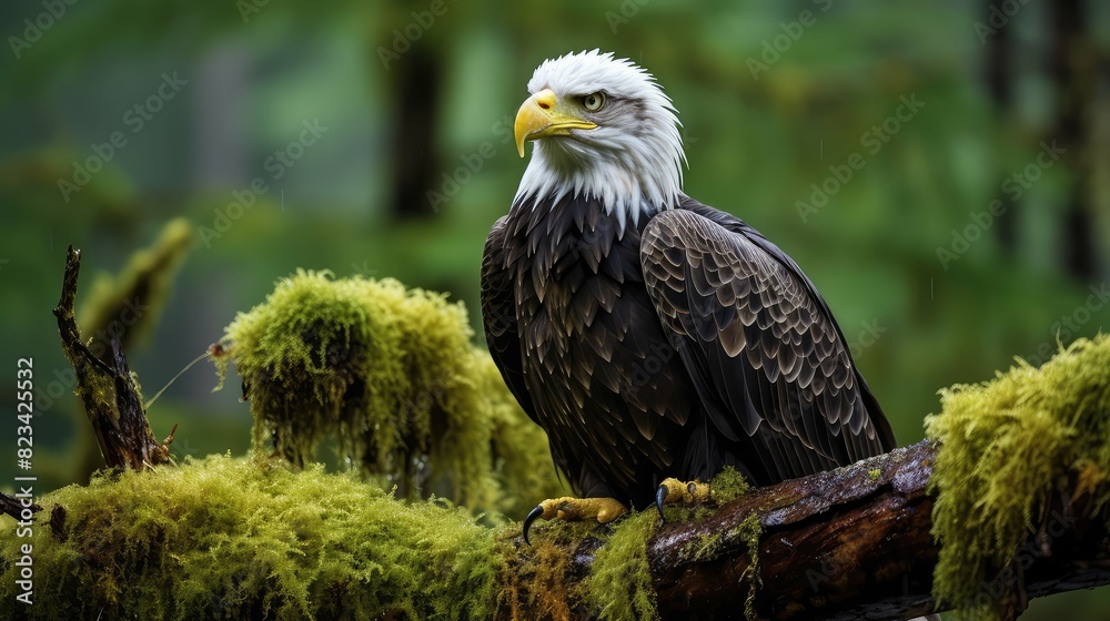 Obraz premium gaze silver eagle