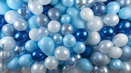 party blue and silver