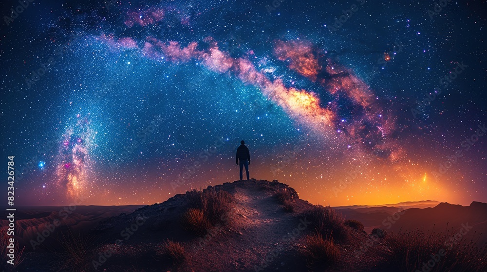 night space universe galaxy silhouette astronomy starry landscape sky nature star person adventure beautiful night space universe galaxy silhouette astronomy starry landscape sky nature star person adventure beautiful