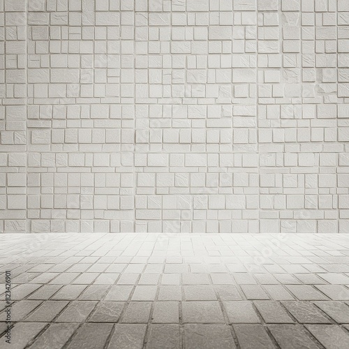 white brick wall and floor