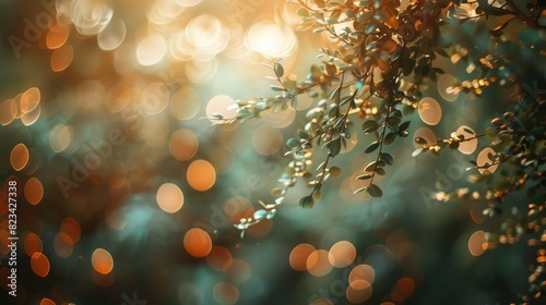 Nature background with lighten bokeh 