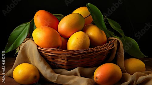 quality alphonso mango fruit photo