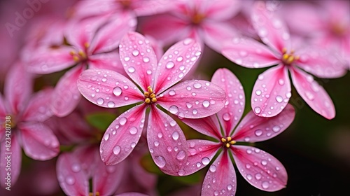 flower pink stars