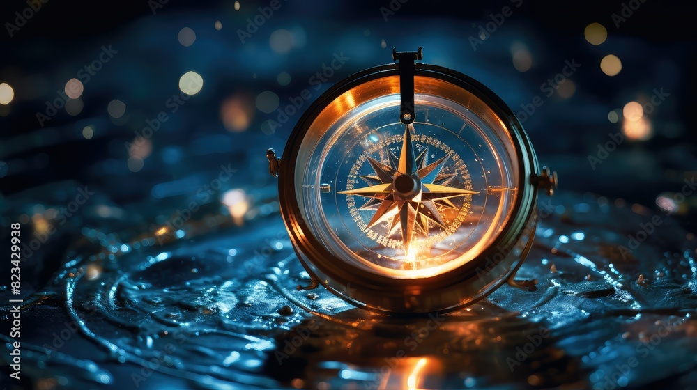 reflective star compass reflective star compass