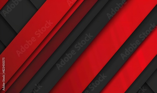 Modern Red and Black Diagonal Lines Background for Business