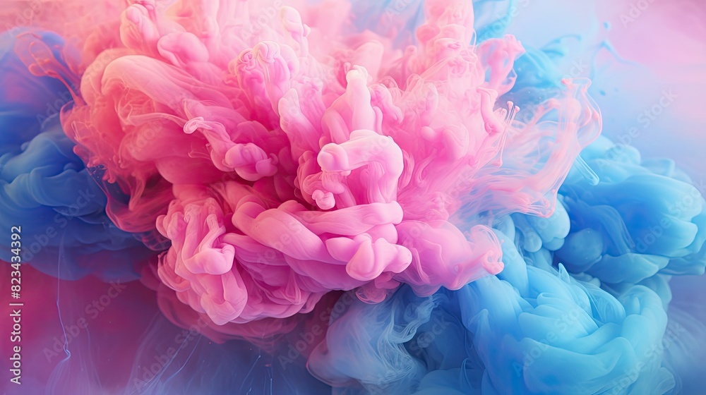 mesmerizing smoke pink blue