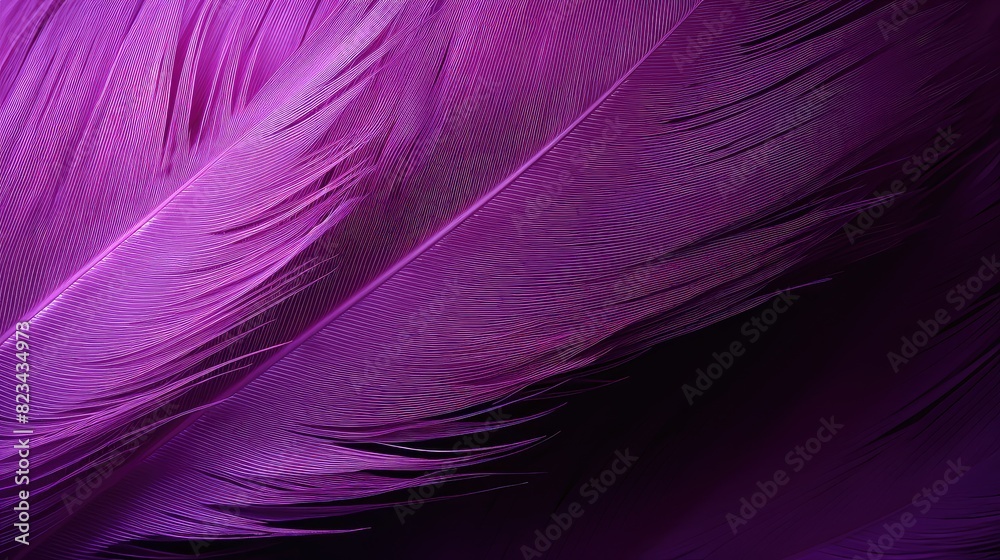 Fototapeta premium vibrant purple feather