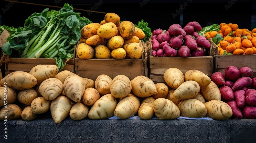 array farm potato vegetable
