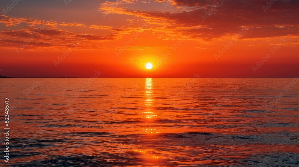 Obraz premium sky orange sun