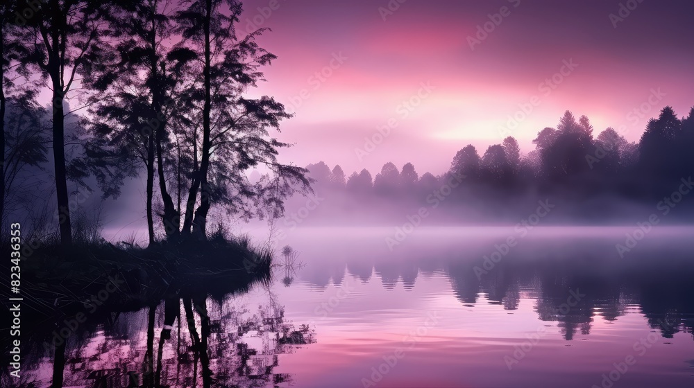 Fototapeta premium tranquil purple mist