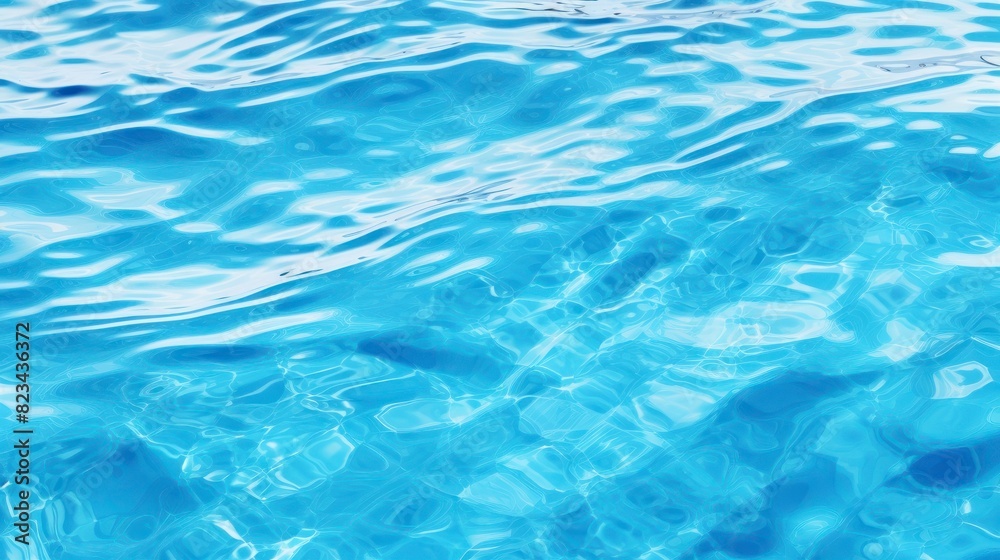 Blue water surface with ripples