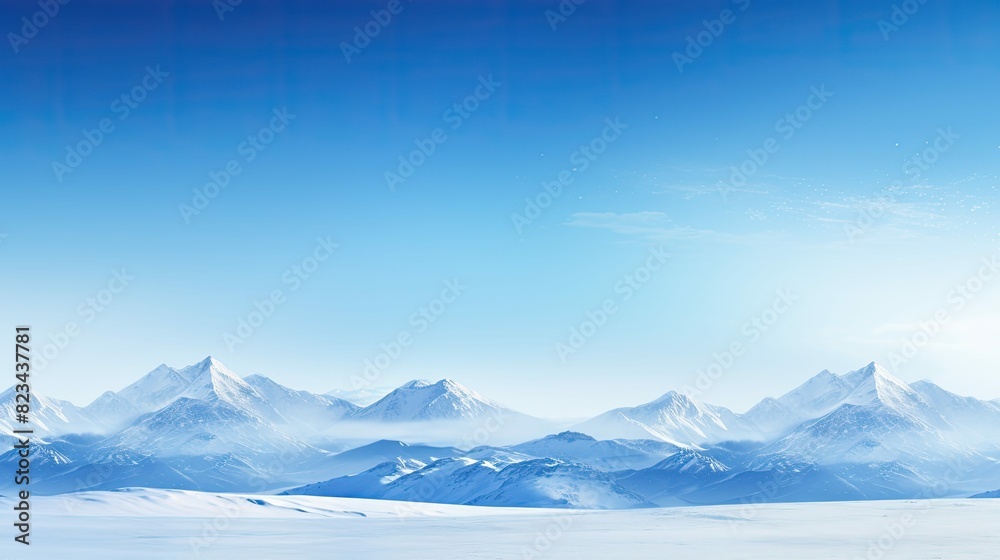 mountains blue christmas background